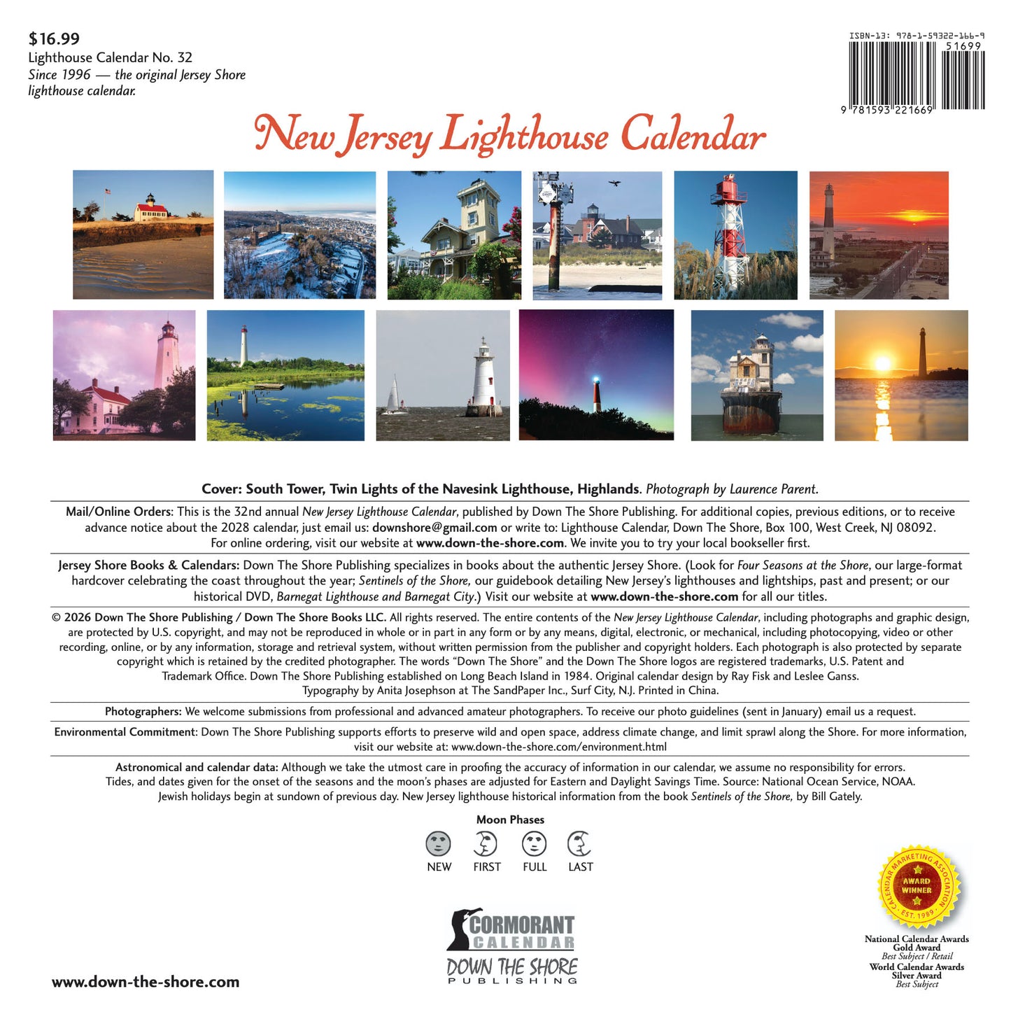 New Jersey Lighthouse Calendar 2027
