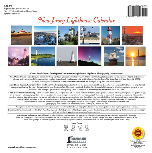 2027 New Jersey Lighthouse Calendar