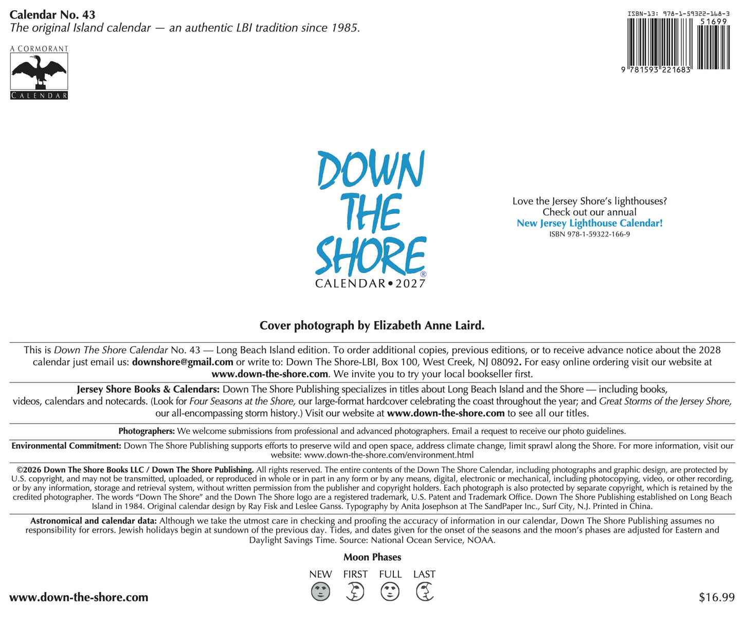 2027 Down The Shore Calendar - Long Beach Island edition