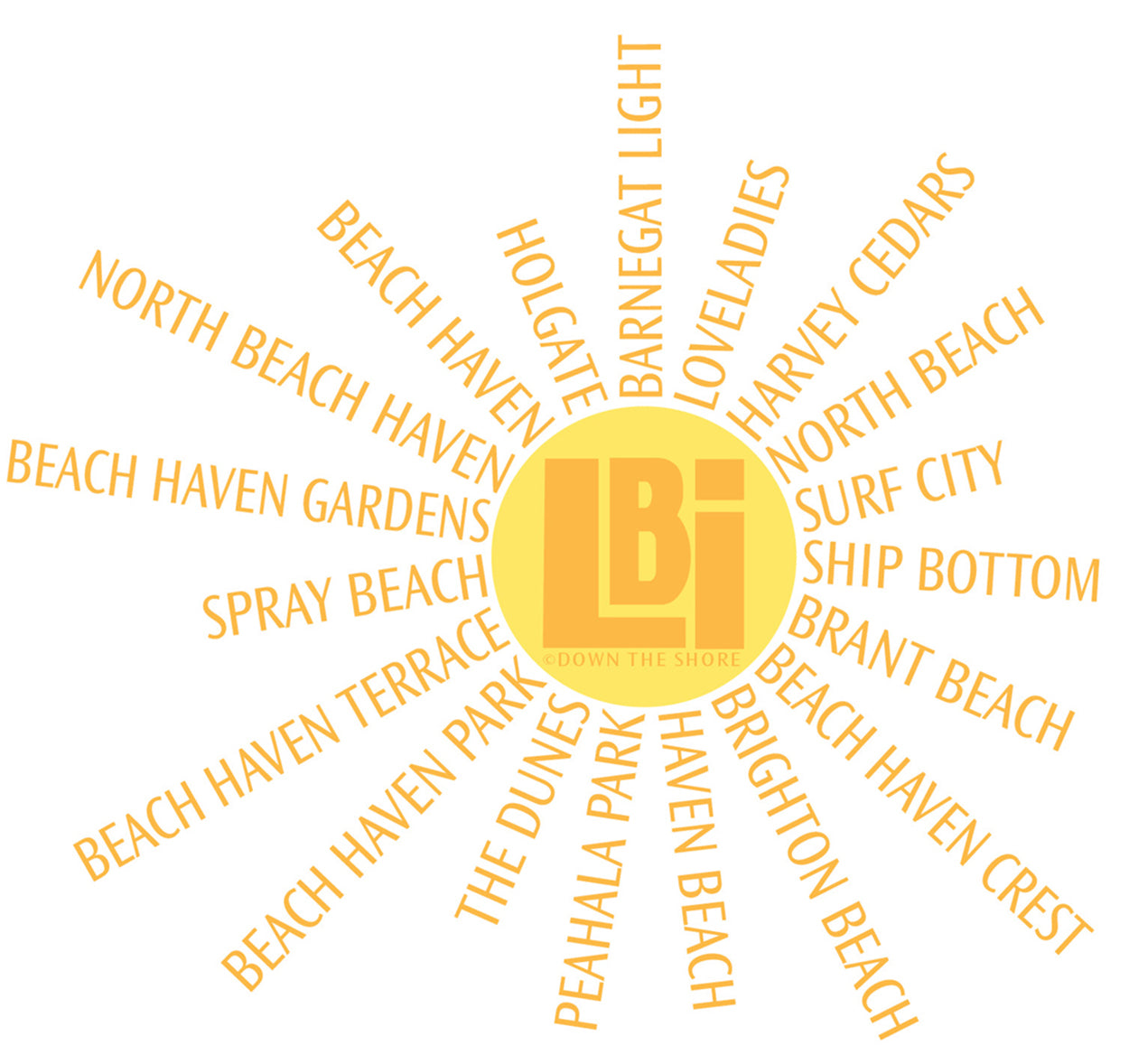 Favorite LBI Sunburst T-Shirts