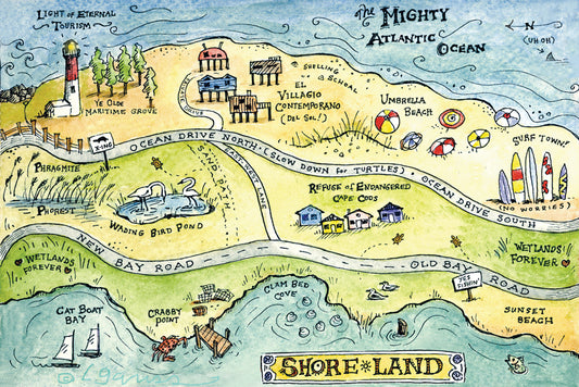 Shore Land Postcard
